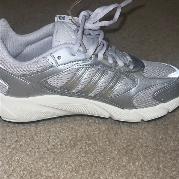 Adidas Women's Metallic Silver Sneakers - Picture 3 of 4